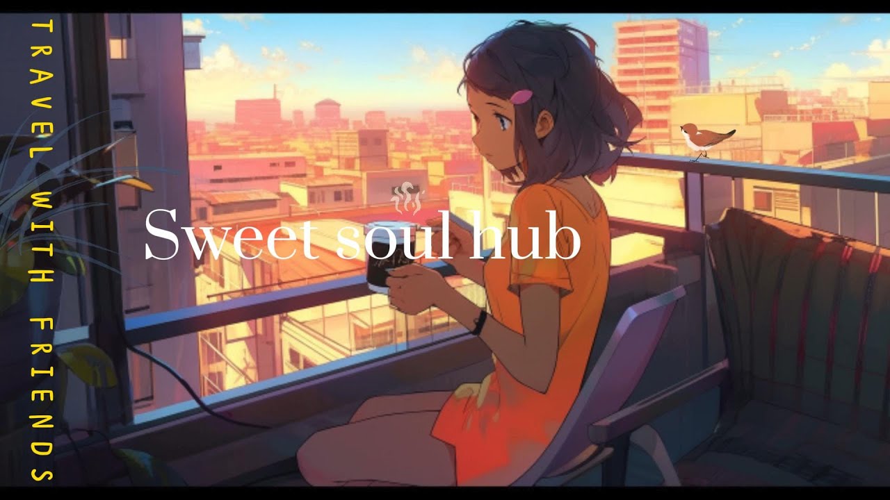 Anime Morning Bliss - Coffee Time on the Balcony