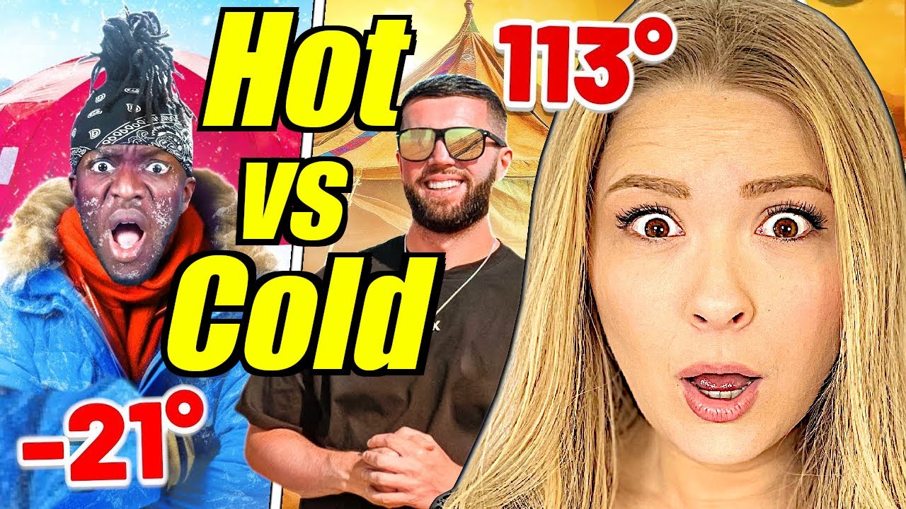Americans React To SIDEMEN EXTREME HOT VS COLD CAMPING
