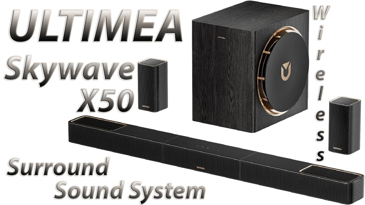 ULTIMEA Skywave X50 Wireless Surround Sound System | 760W Professional Sound Bar w/Dolby Atmos