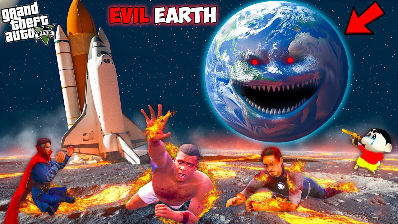 The Earth Wakes up in GTA 5 | Franklin And Shinchan