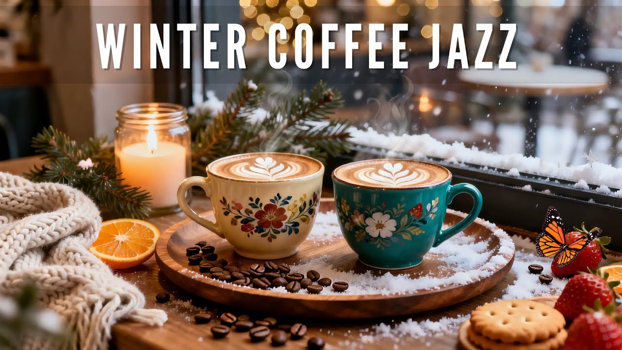 Winter Coffee Jazz ☕ Positive Bossa Nova Piano & Smooth Jazz | Cozy Cafe Chill Music