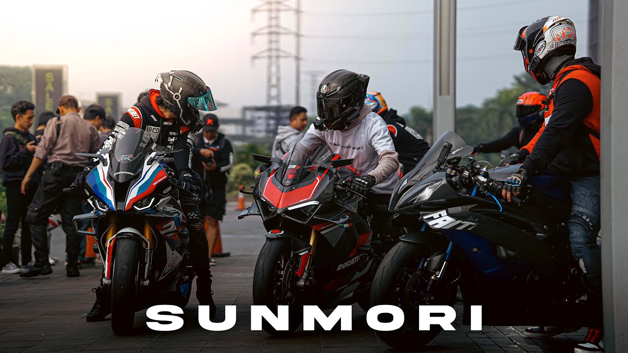 SUNMORI BERSAMA NEW BMW S1000RR 2023 + DUCATI V4S RATA KANAN