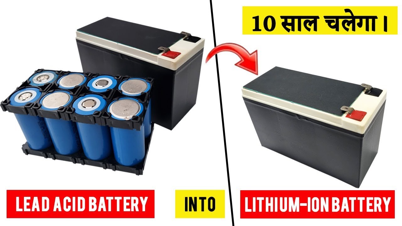 How to Convert 12v old lead Acid battery into Lithium-ion Battery | @CreativeScienceOfficial