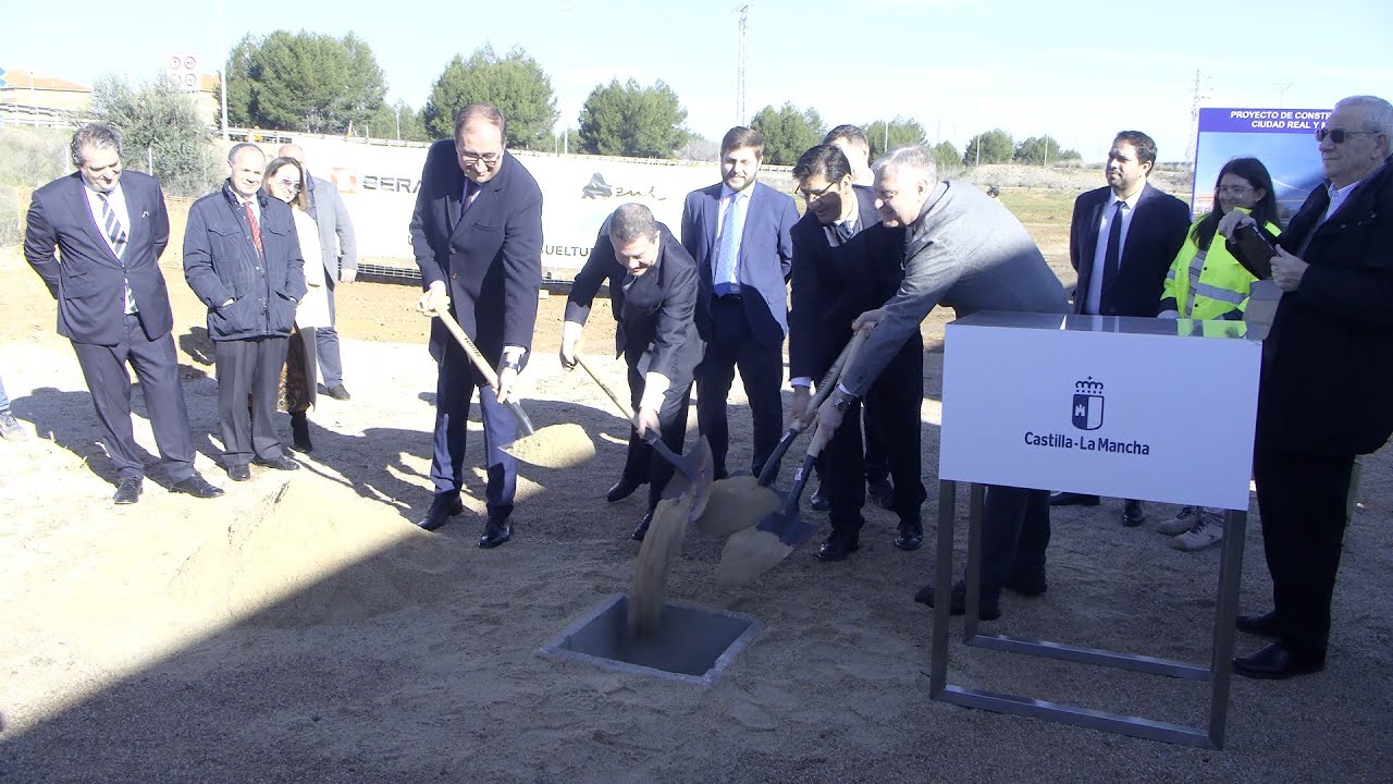 Primera piedra Pasarela Miguelturra Ciudad Real