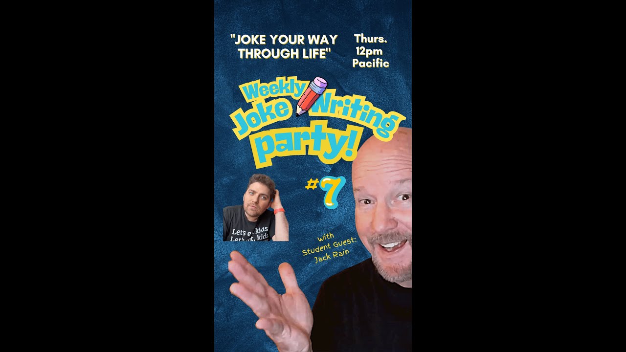 Weekly Joke Writing Party 🎤 Write Stand-Up Jokes LIVE with the Joke Doctor & Jack Rain 📱