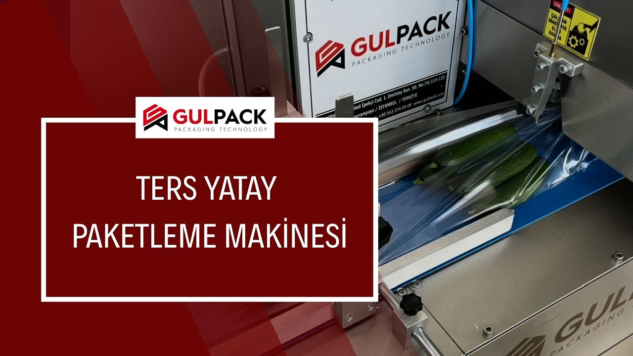 Ters Yatay Paketleme Makinesi | Sebze Paketleme