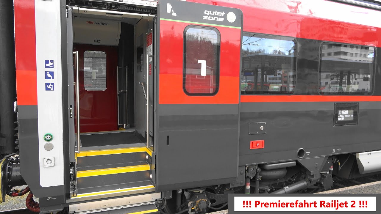 Premiere!🆕 Neuer ÖBB Zug Railjet 2 Feldkirch➡️Wien Hbf als IC19781