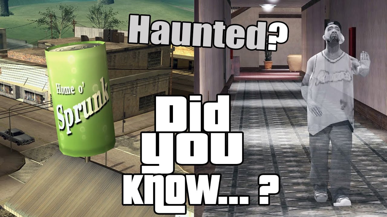 GTA San Andreas Secrets and Facts 39 Easter Eggs, Jefferson Motel, Sprunk Factory, Ghost, Haunted?