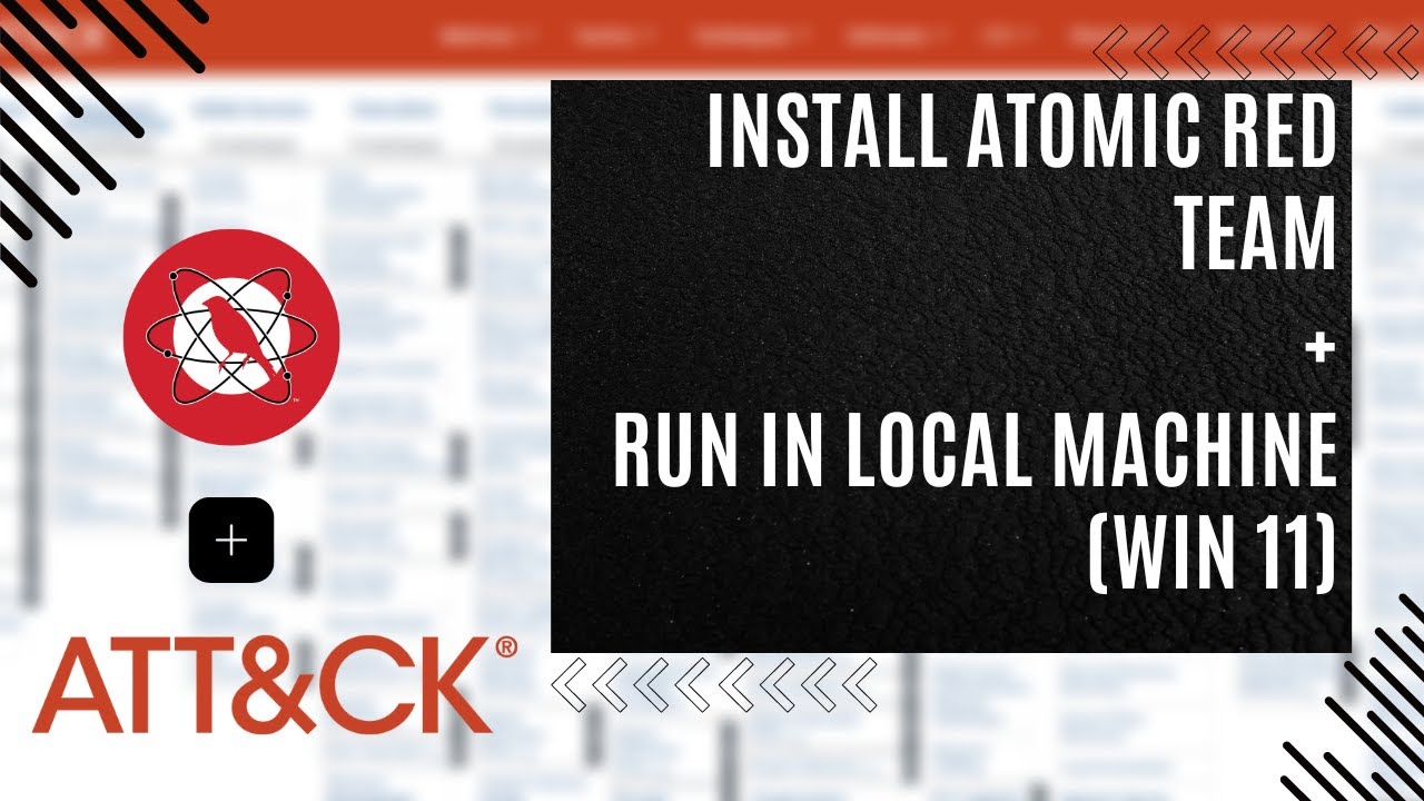 Install Atomic Red Team in Win 11 and run the MITRE ATT&CK locally in the machine [2024].