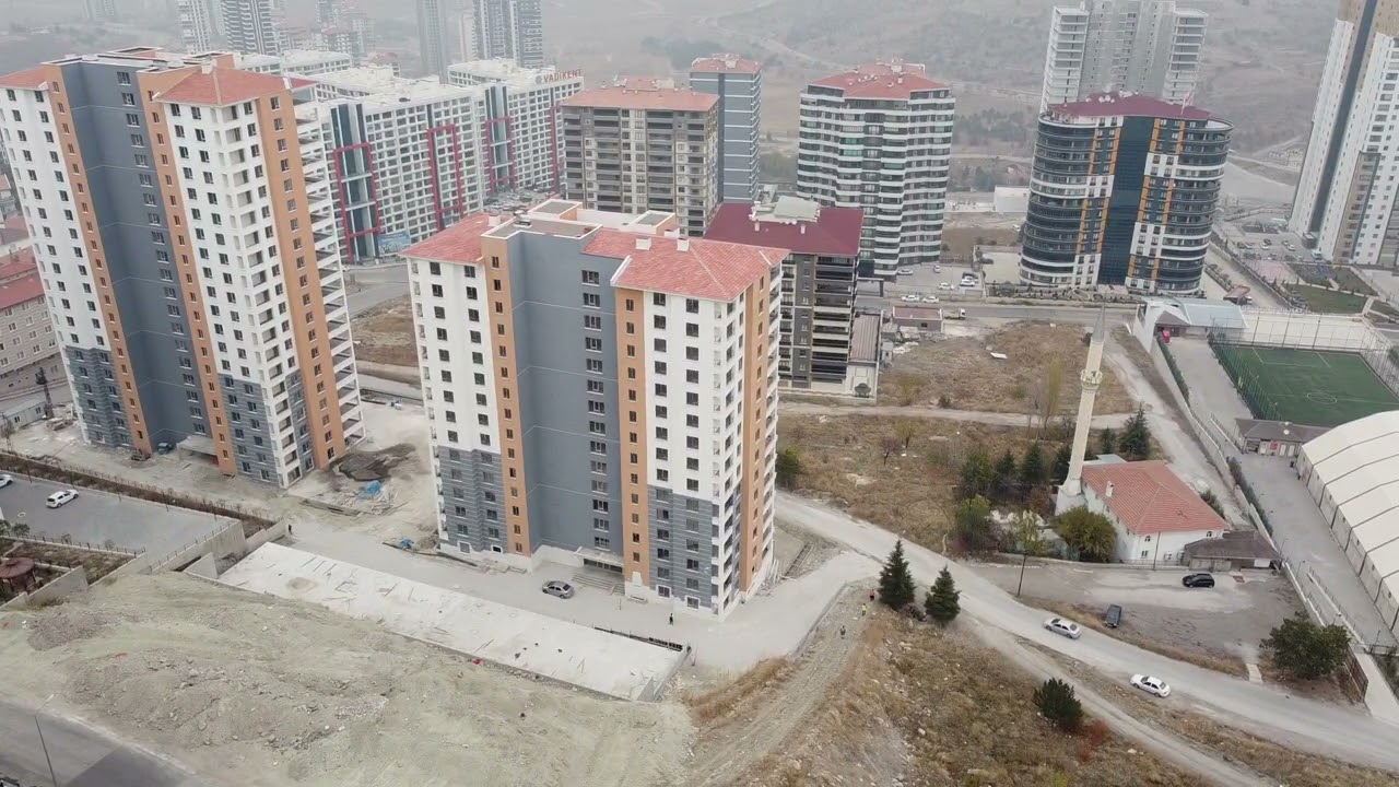 Ankara Keçiören Sancaktepe, Yükseltepe ve Ovacık Mahallesi Havadan Görünümü