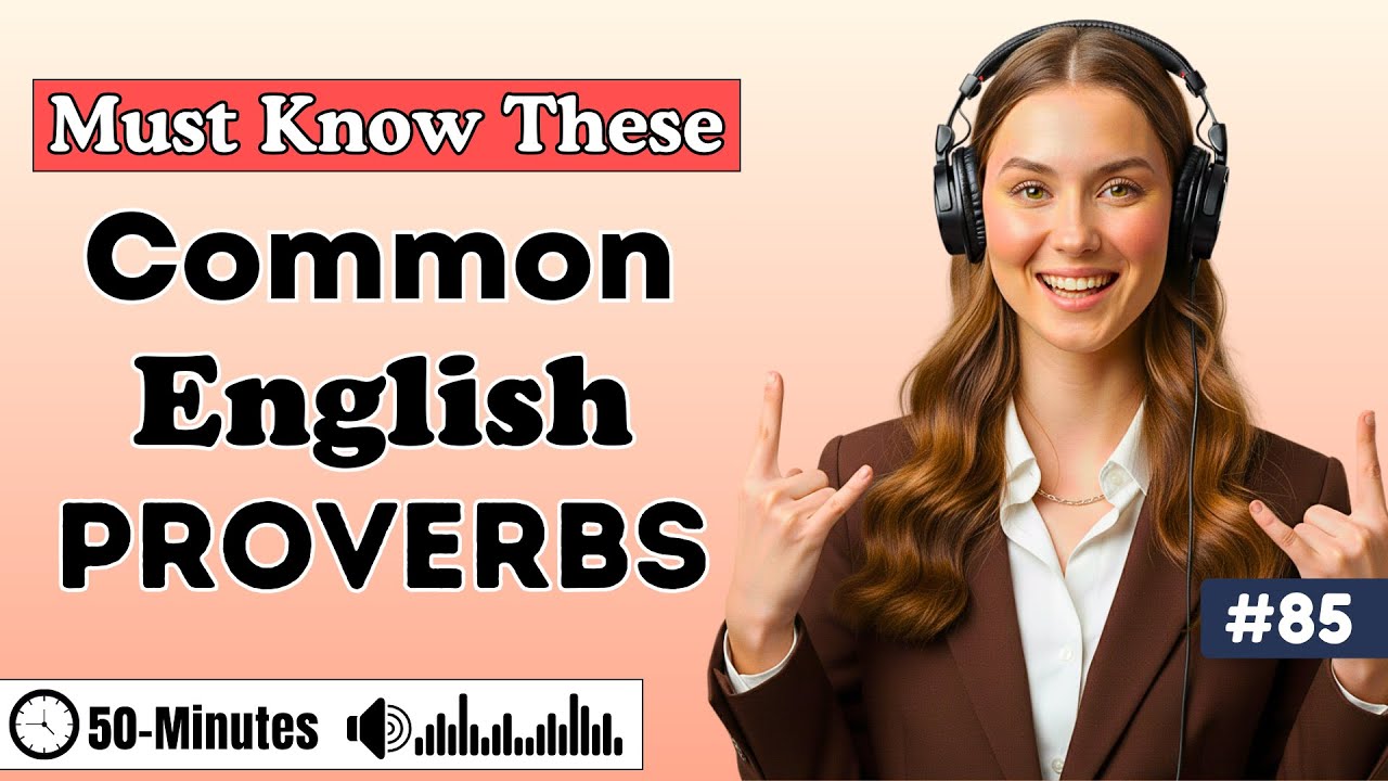 Common English Proverbs You’ll Hear Everywhere ✨| Real English Listening Practice
