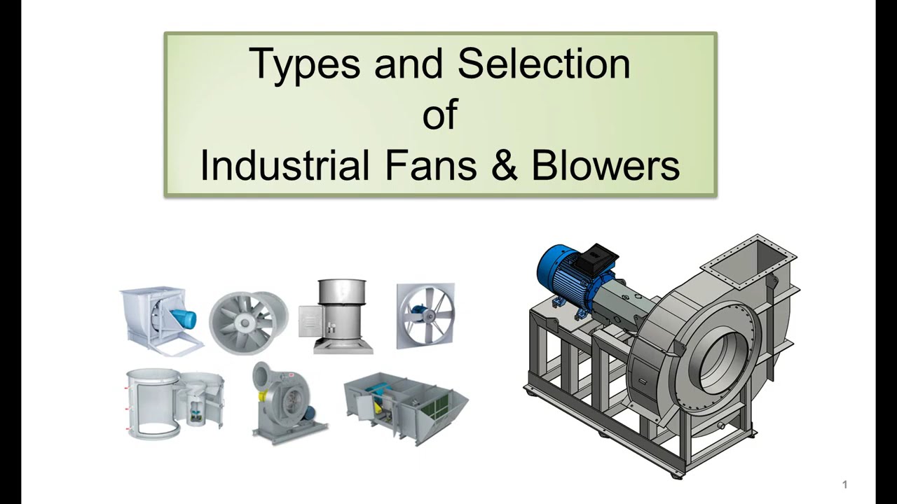 Types and Selection of Industrial Fans and Blowers