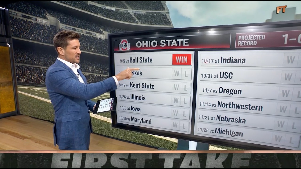 ПРОГНОЗ Джордана Роджерса на расписание Ohio State 2026-27 🏈👀 | First Take
