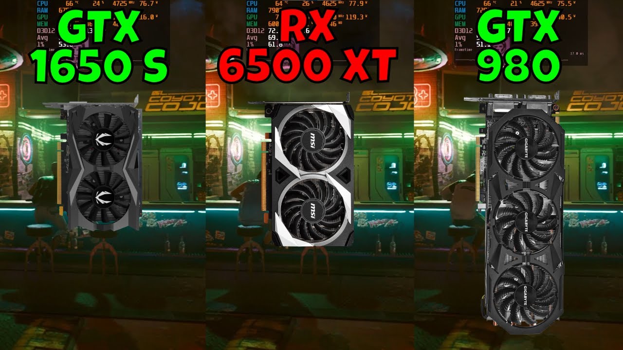 GTX 1650 Super vs RX 6500 XT vs GTX 980 (In 10 Games)