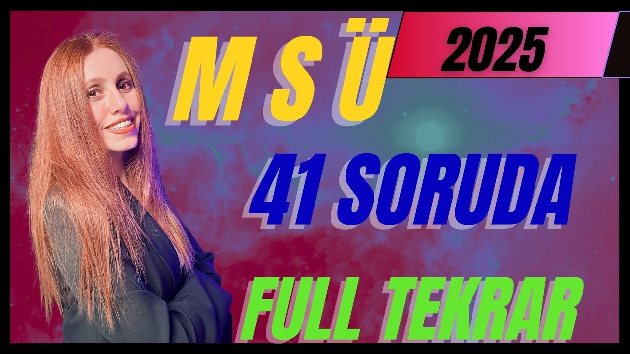 2025 MSÜ TÜRKÇE FULL TEKRAR/ 41 SORUDA MSÜ #MSÜ2025 #msü #msü2025