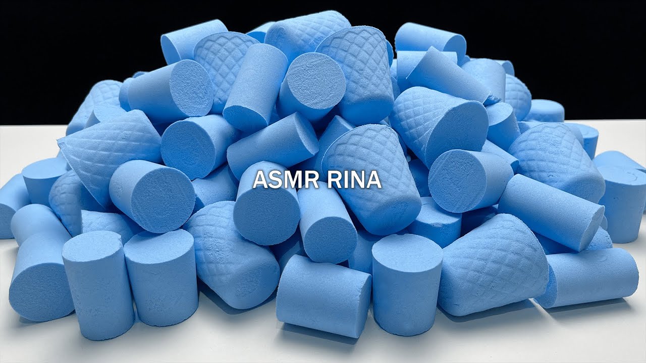 ASMR baking soda crunchy cups