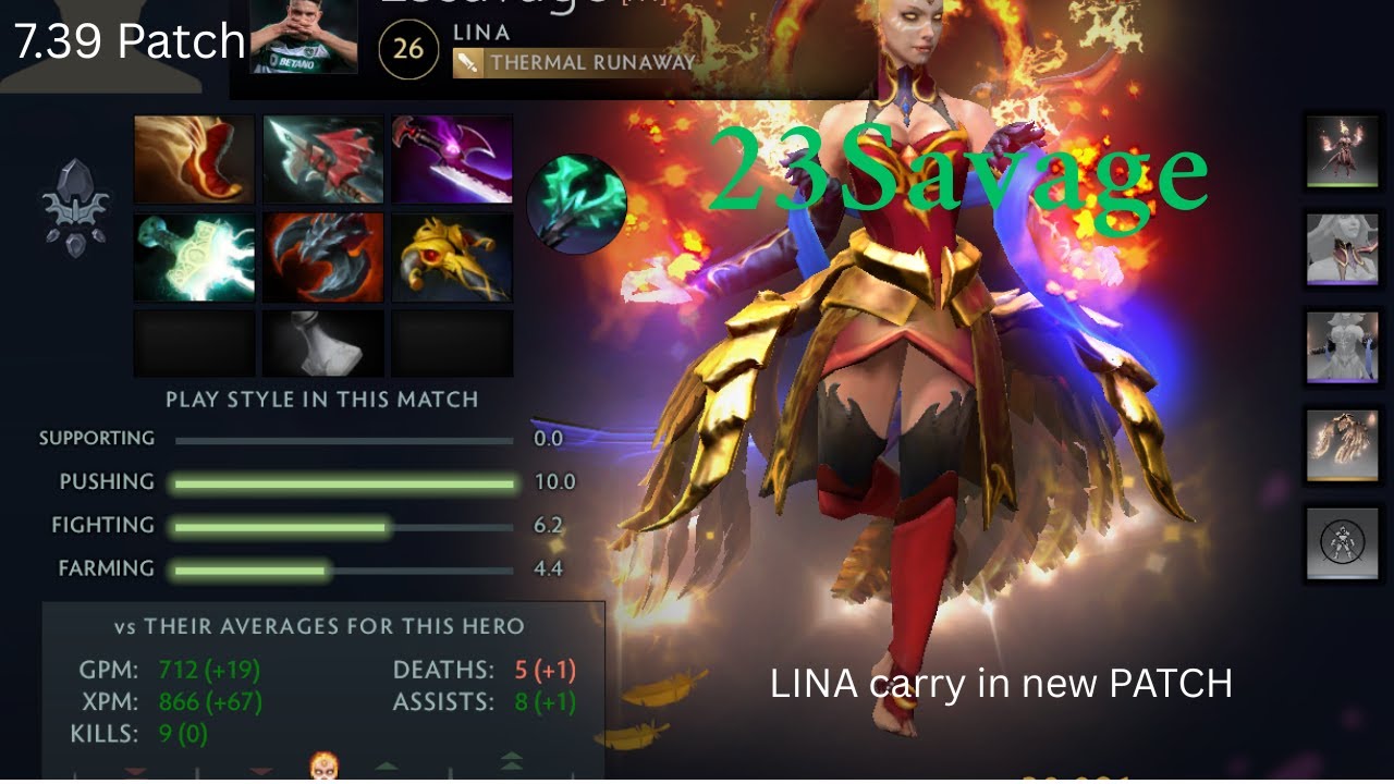 23Savage on carry lina . New patch 7.39