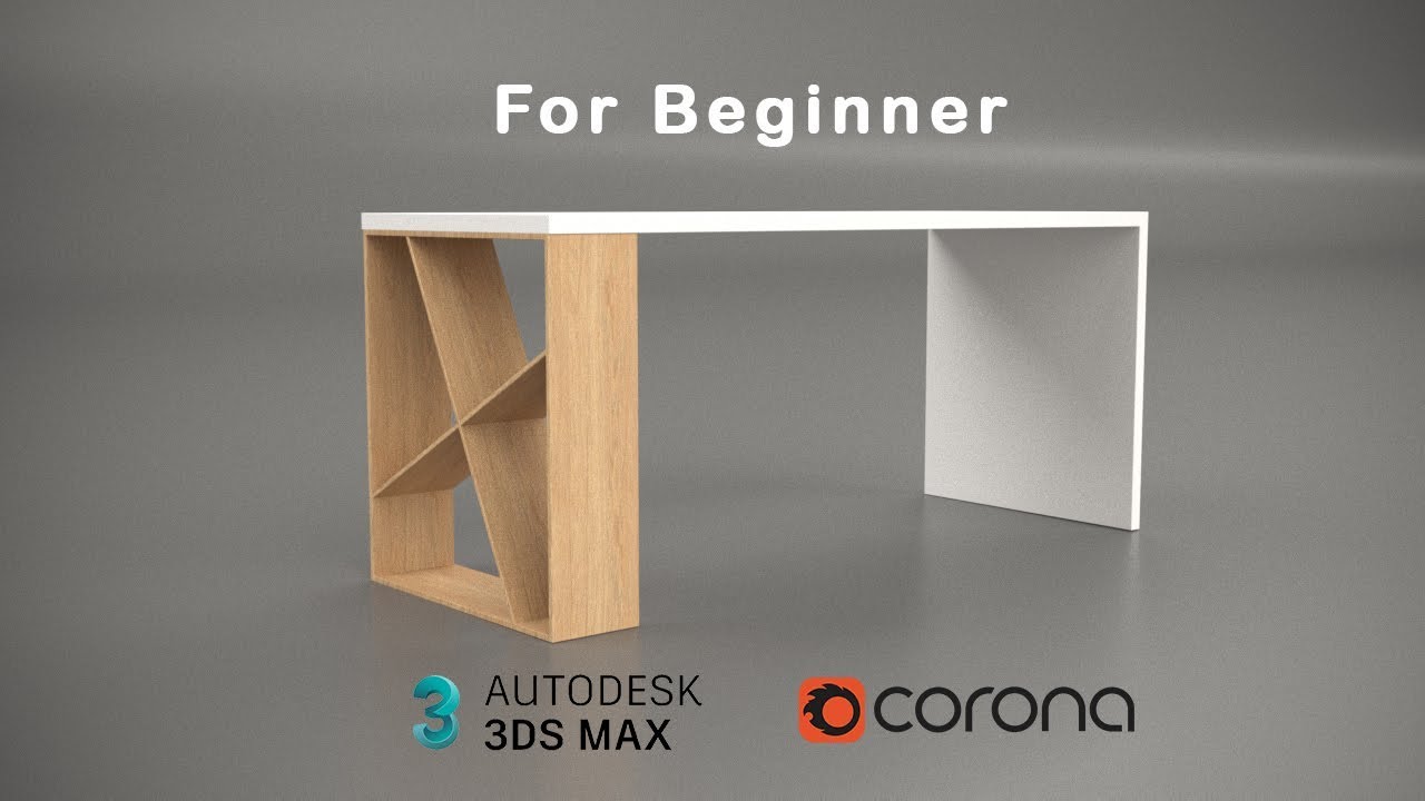 How To Make Office Desk in 3Ds Max (Corona Render) For Beginner