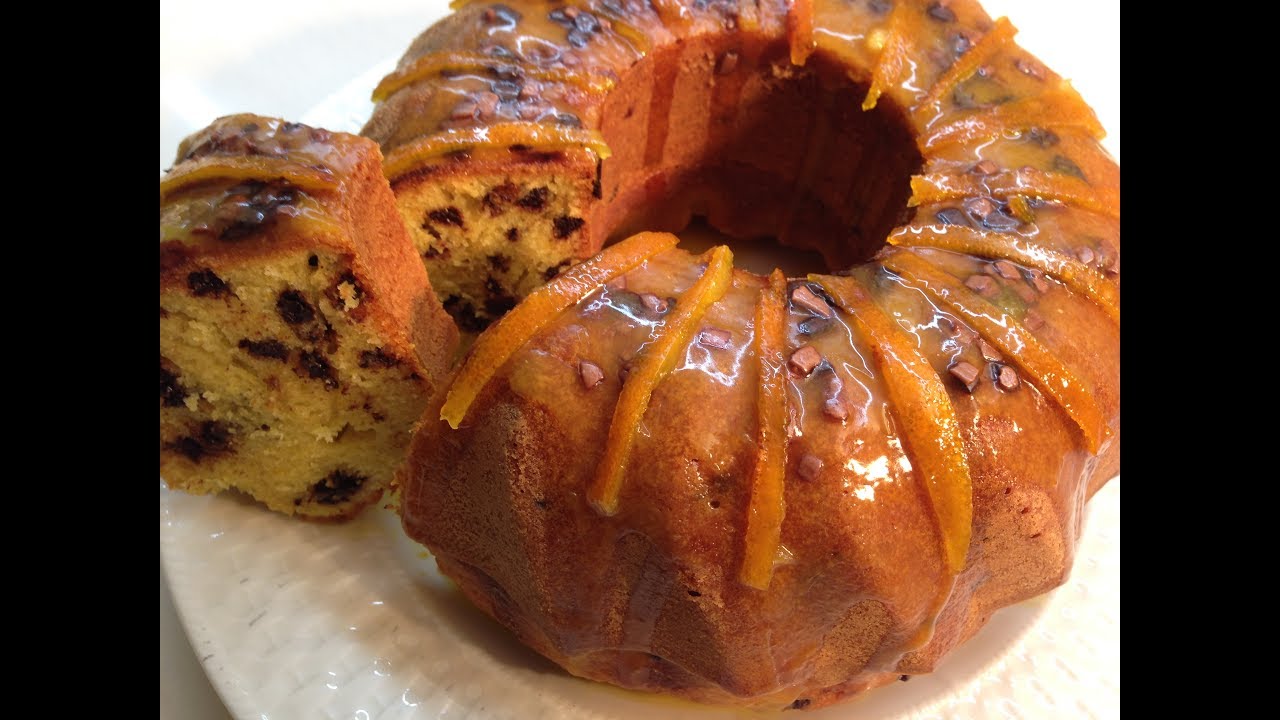 كيك الشكولاطة والبرتقال اللذيذ و المنعش في الصيف بصلصة رائعة/ سهل وسريع التحضير