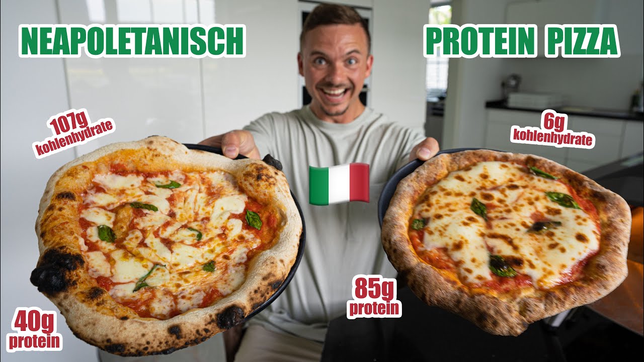 Diese Protein-Pizza hat nur 6g Kohlenhydrate 🍕 Low-Carb Pizza testen mit 85g Eiweiß!