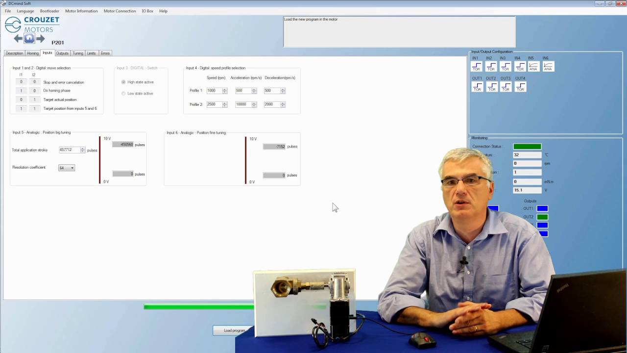 DCmind Soft pour le contr&ocirc;le analogique 0/10V ou PWM
