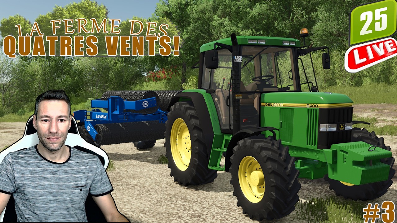 FS25#✔️[MAP LA PICHONIERRE]#5 LA FERME DES QUATRES VENTS😉LE DEBUT DE LA FAUCHE....!
