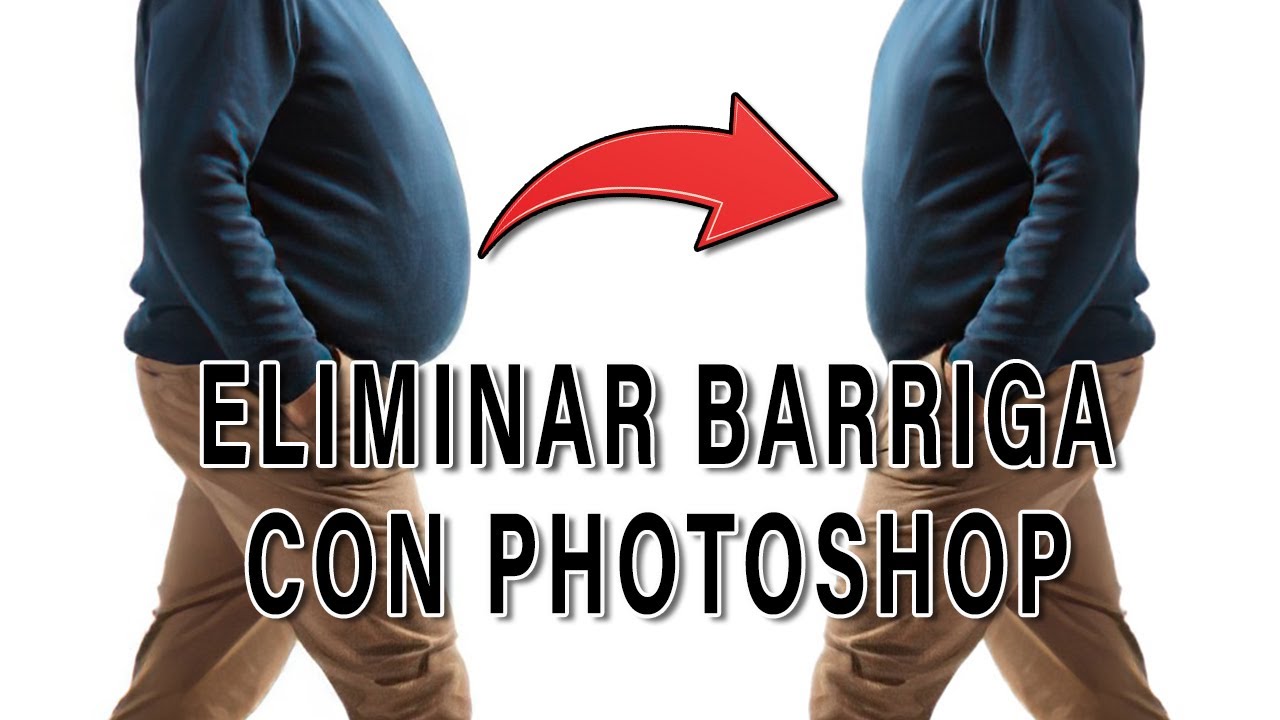 Quitar o disminuir barriga y papada con Photoshop