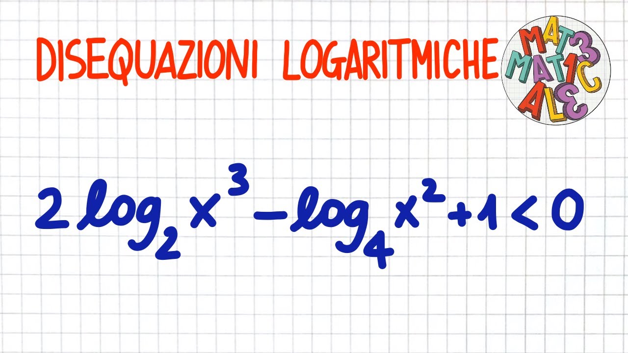 DISEQUAZIONI LOGARITMICHE 6 con cambio di base      _ LE82
