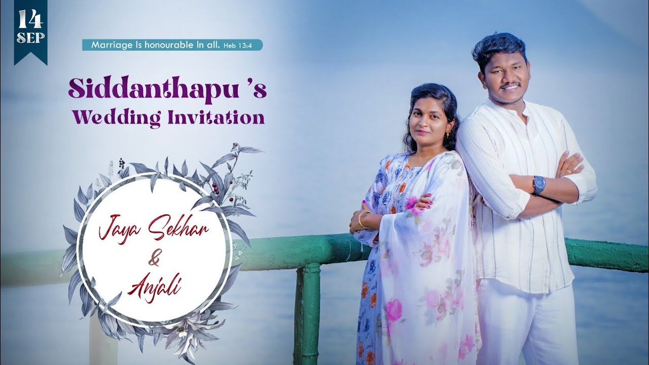 JAYASEKHAR AND ANJALI wedding live