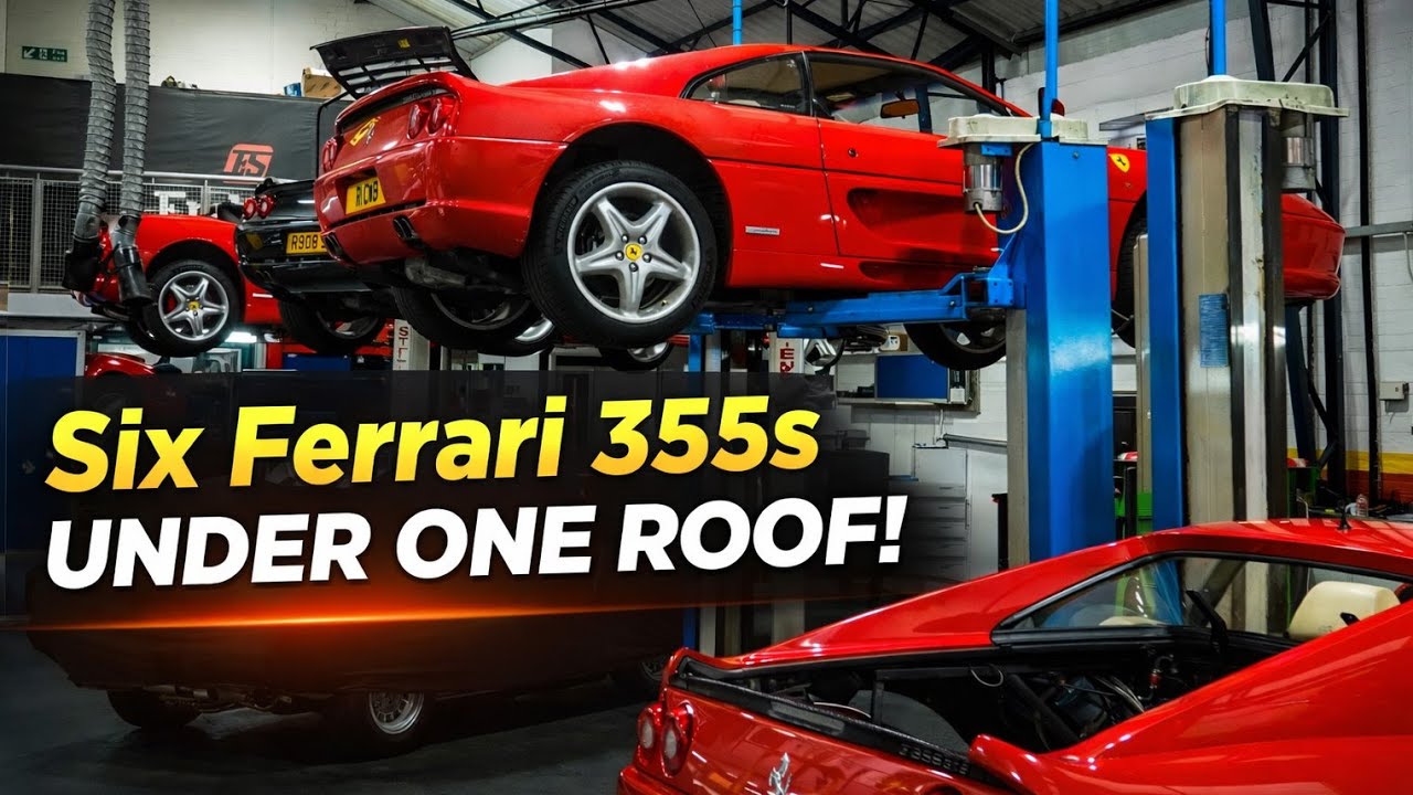 SIX Ferrari 355's Together – An Ultra Rare Sight!
