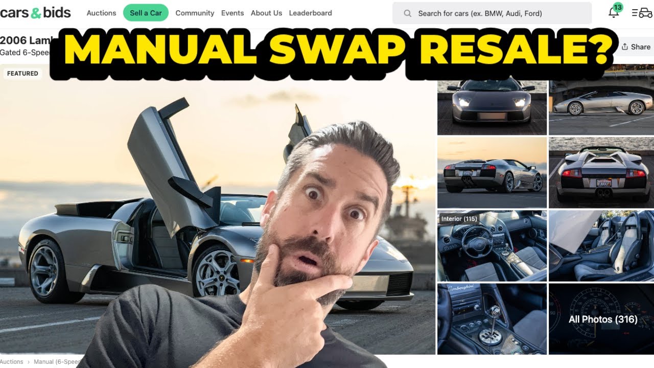 Doug DeMuro Couldn&rsquo;t Believe the Price of My Manual-Swapped Lamborghini!