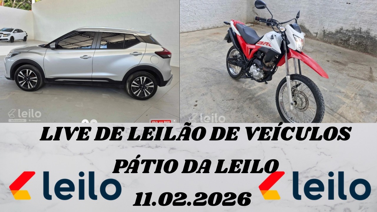 LIVE DE LEILÃO  NO PÁTIO DA LEIILO DIA 11.02.2026