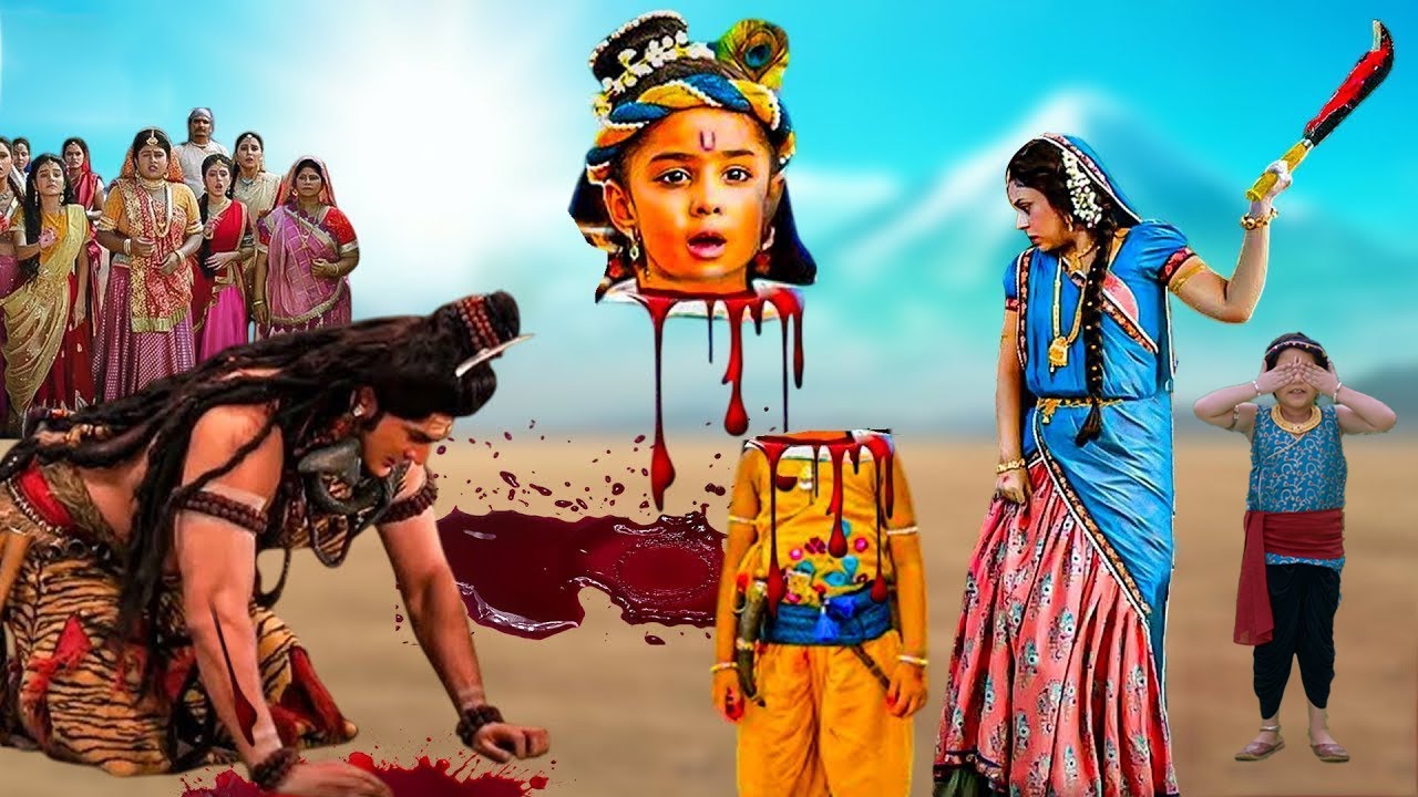 बालकृष्ण जी का सर क्यों काट दिया यशोदा मैया ने ? Shree Krishna Leela || #yashomatimaiyaakenandlala