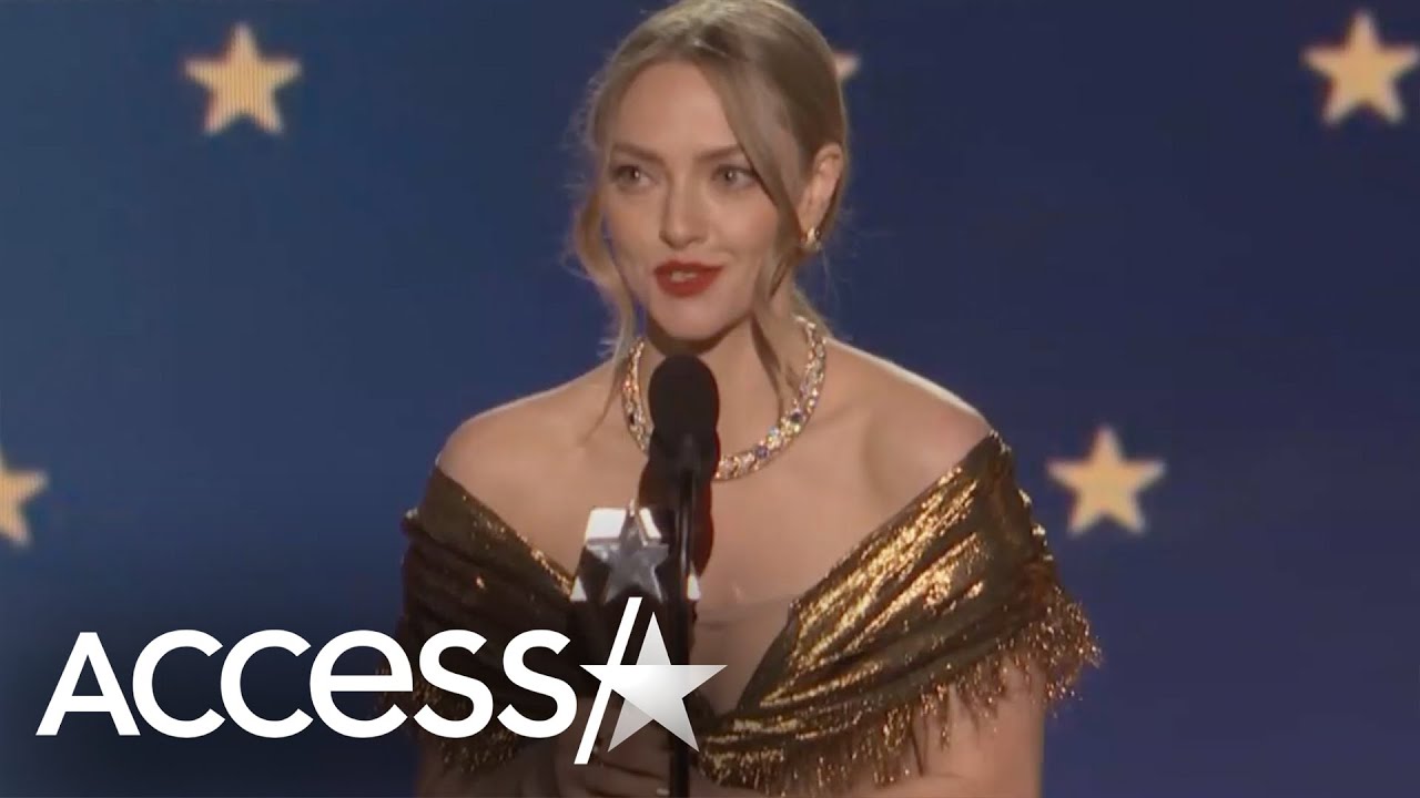 Amanda Seyfried Gets Crowd Laughing In 2023 Critics Choice Speech