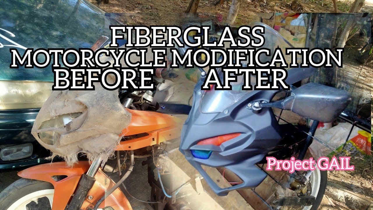 GUNDAM MASK MOTORCYCLE MODIFICATION FIBERGLASS