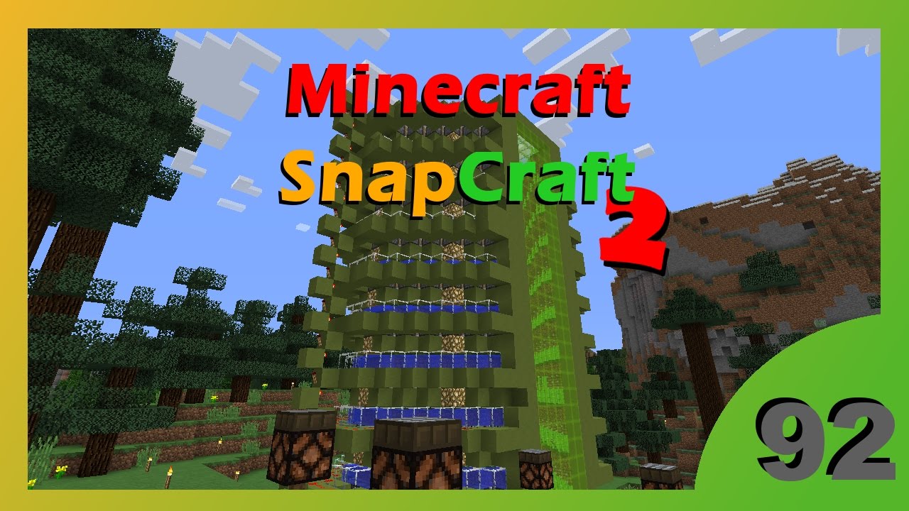 Minecraft SnapCraft 2 - [92] Prosta, Wydajna Farma Trzciny!
