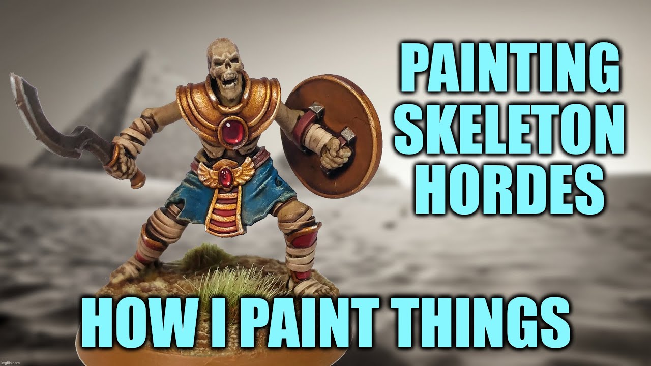 Simple Spooky Skeletons - Painting Hordes the Easy Way! [How I Paint Things]