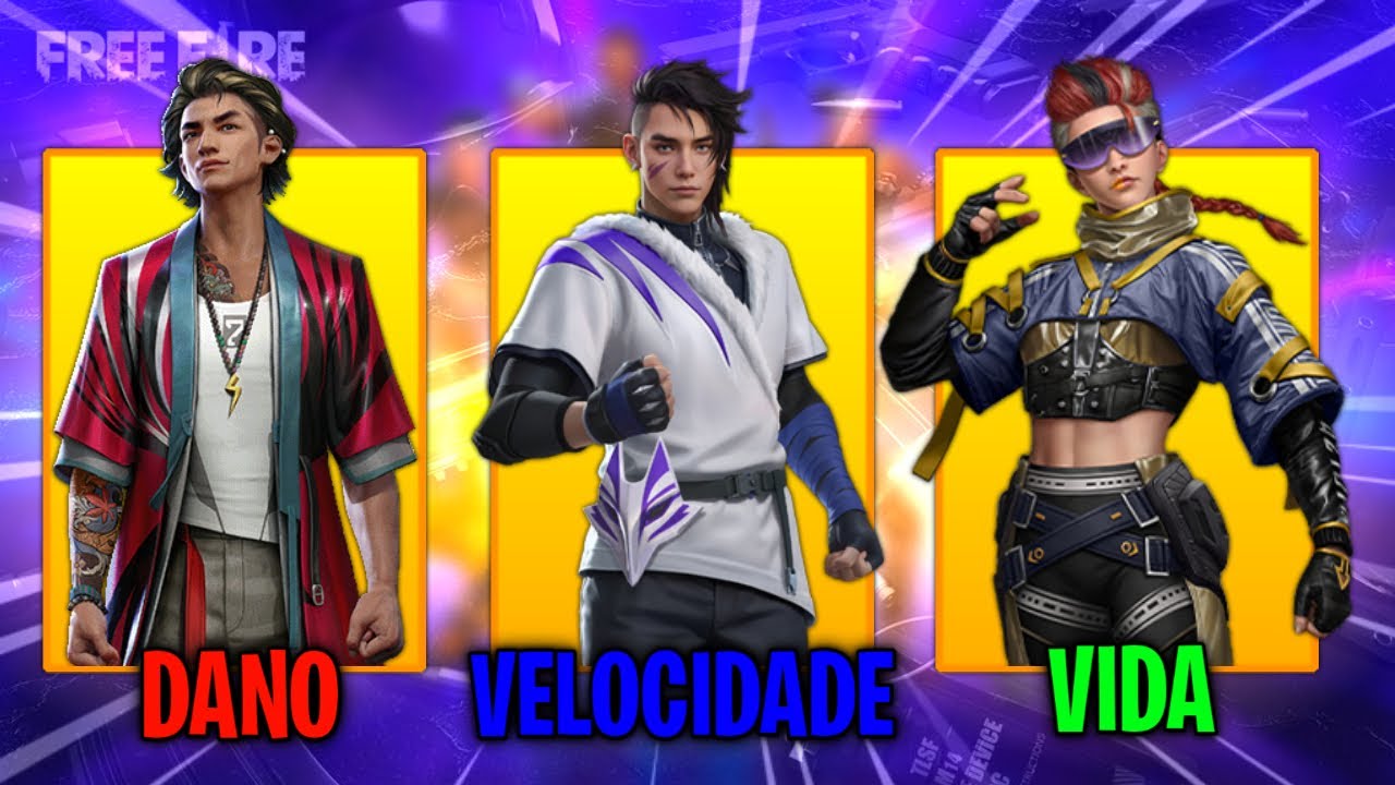 TOP 3 MELHORES COMBINAÇÕES DE PERSONAGENS DO FREE FIRE 2025 🇧🇷