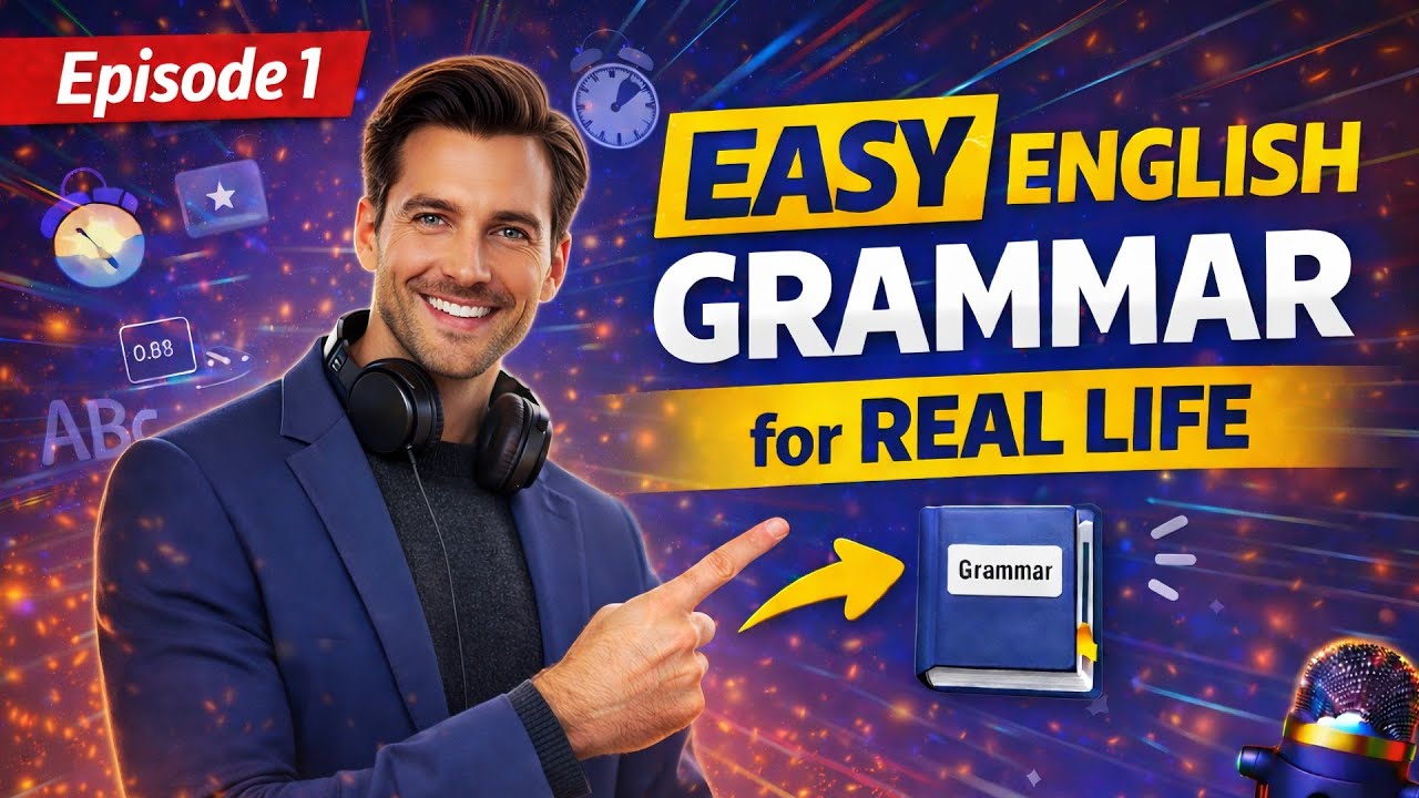 Easy English Grammar for Real Life – Episode 1 | Introduction for Beginners + Basic English Tips