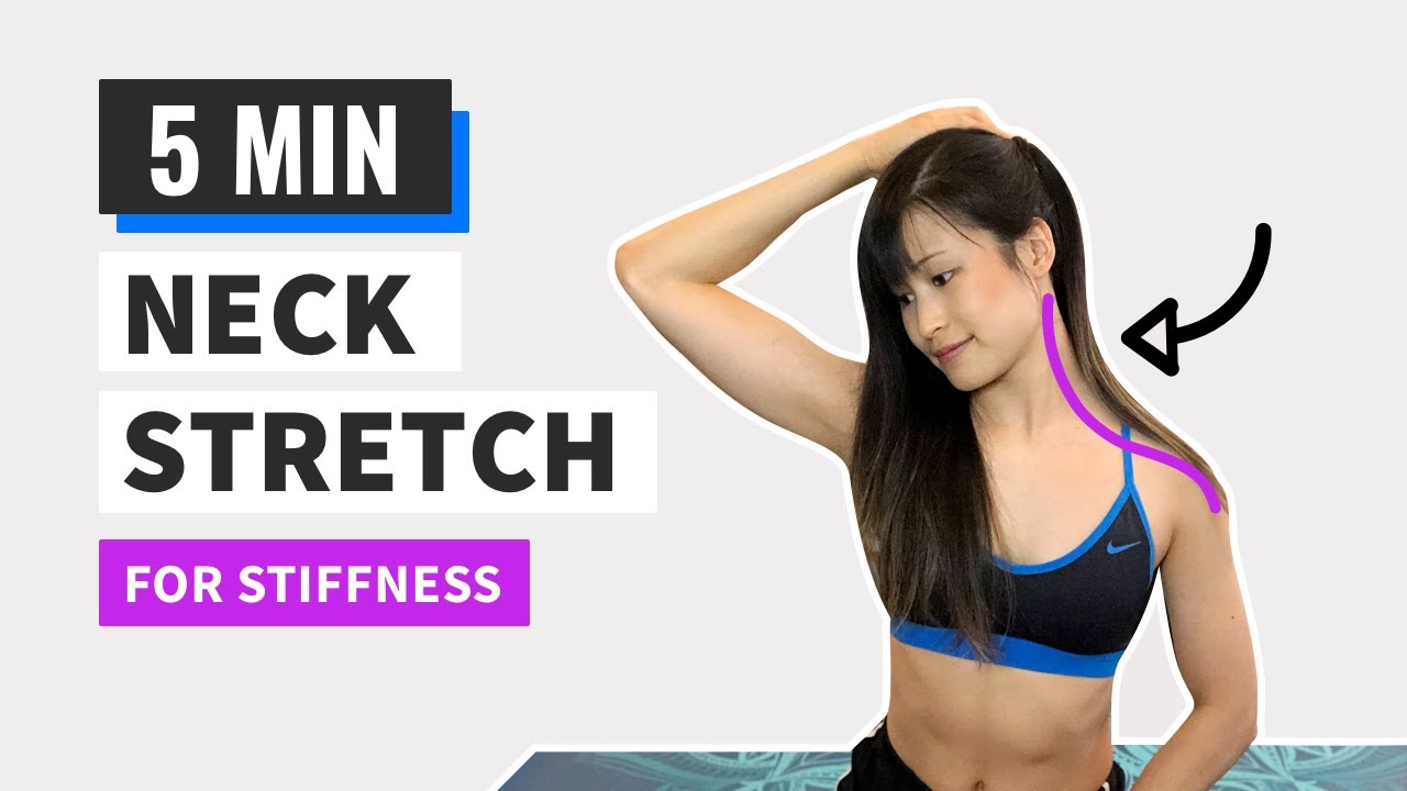 Neck Stretches for Neck Pain (Easy Follow Along) | 5 Minute Stretch