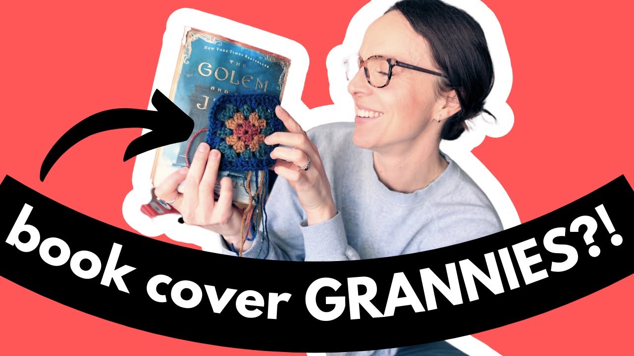 Making book cover-Inspired GRANNY SQUARES. 😍