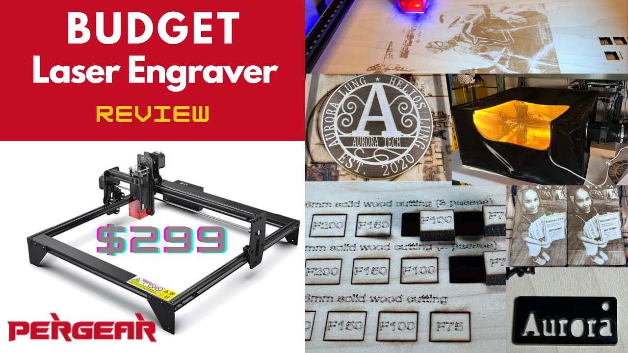 Budget Desktop Laser Engraver Review: $299 Pergear L5 5W laser and my Laser Engraver Enclosure setup