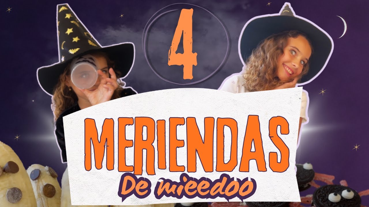🎃 4 Meriendas de HALLOWEEN para niños 👻 Fáciles, Rápidas y ¡Terroríficamente ricas!