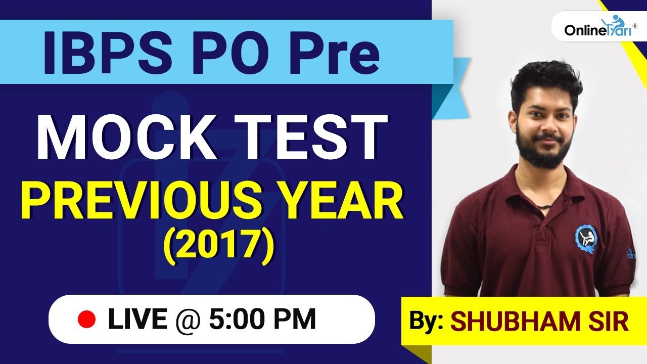 IBPS PO 2018: Previous Year Paper 2017 Solution