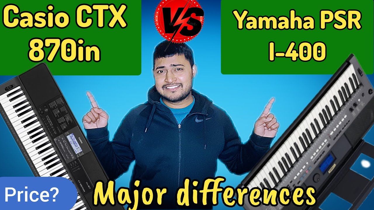 Casio CTX 870in vs yamaha psr i 400 || Comparison video #ctx870in #psri400