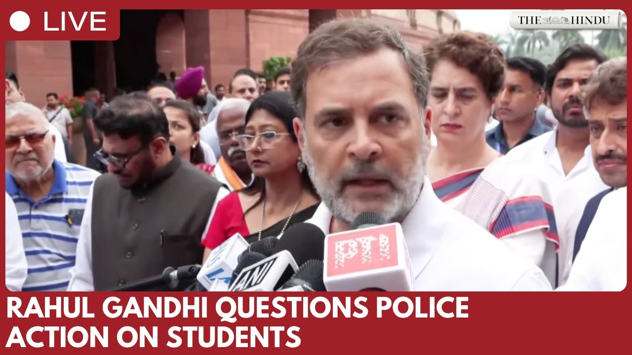 Leader of the Opposition Rahul Gandhi seeks debate on student issues, criticises police action