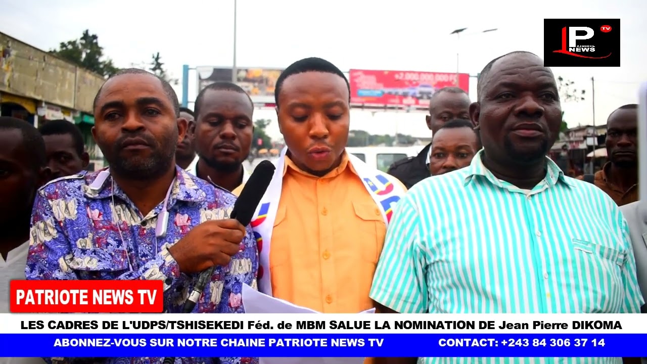 Une joie immense pour la nomination de jean Pierre DIKOMA.