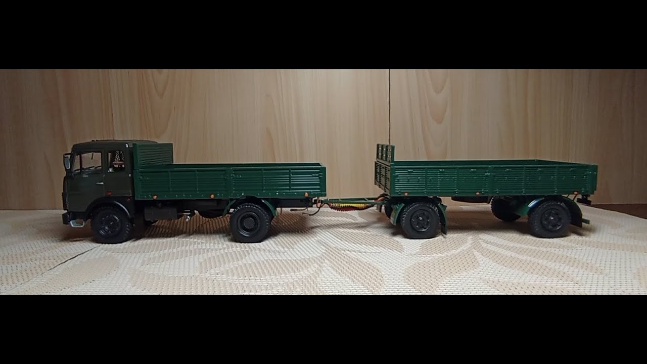 мАз - 53371 ранний с прицепом мАз - 8926 (модель 1/43)
