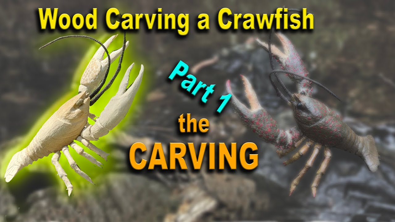 Wood Carving a Crawfish