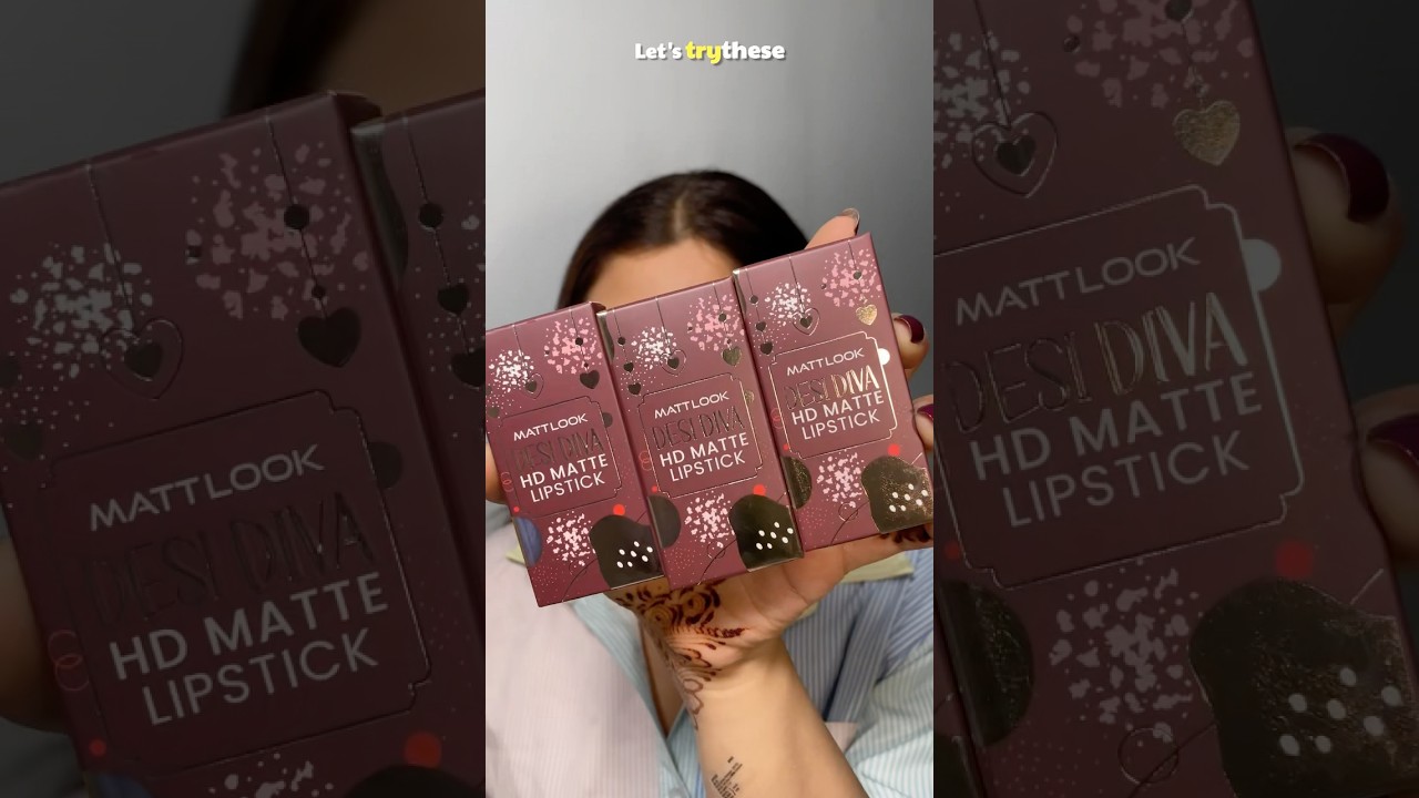 Mattlook Desi Diva HD Matte Lipsticks😻 #heyitsaanchal